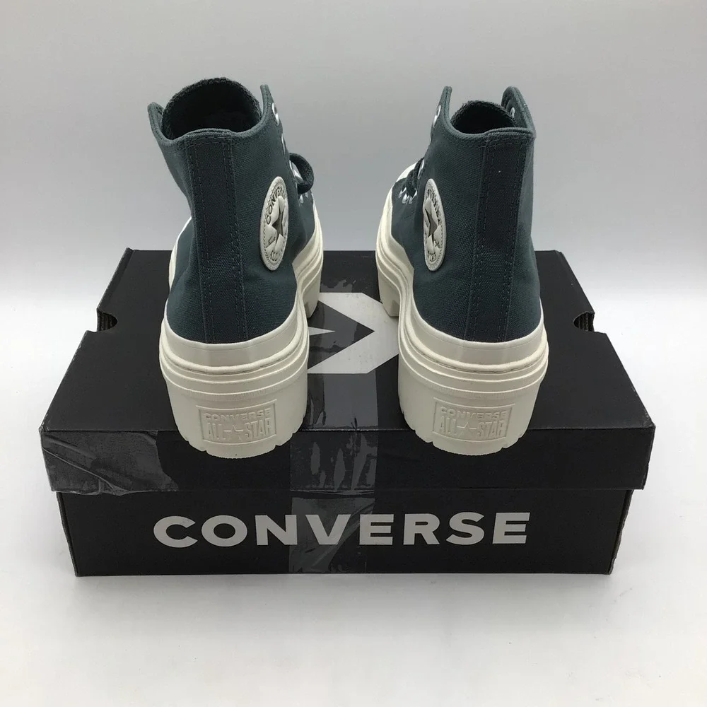 Converse CTAS Lugged Heel Hi Teal Platform Sneakers A10619C‎ Womens Size 8.5 NEW - Picture 4 of 7